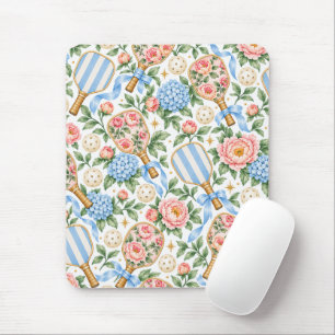 Mousepad Elegância Praiana Esportiva de Pickleball Azul e R