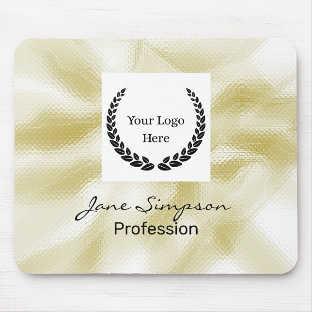 Mousepad Elegant Logo Gold Texture (Frente)