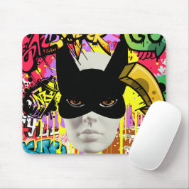 Mousepad Elegant vibrant urban art Graffiti Spray paint 