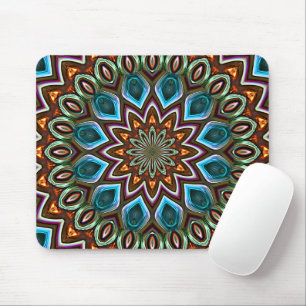 Mousepad Elegante Abstrato Bohemian Mandala Art