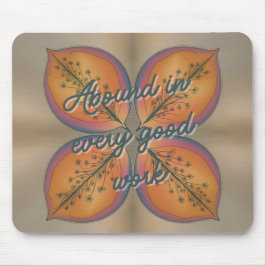 Mousepad Elegante Abstrato Floral 2 Corintianos 9:8