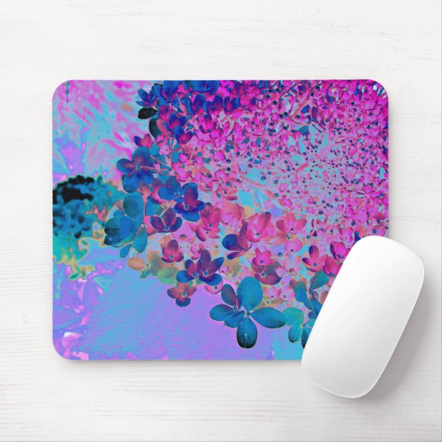 Mousepad Elegante Azul Escuro e Magenta - Iluminismo (Com mouse)
