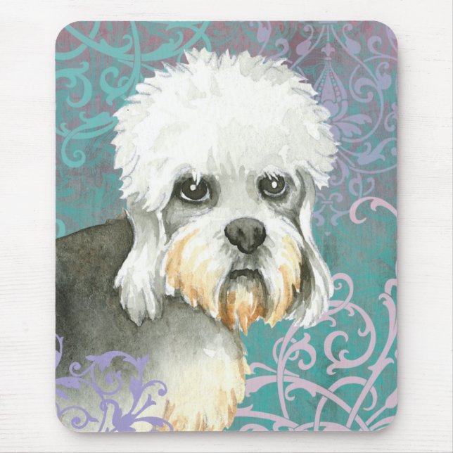 Mousepad Elegante Dandie Dinmont Terrier (Frente)