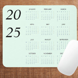 Mousepad Elegante de Calendário Personalizado da Casa de Pa