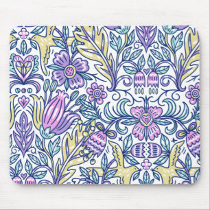 Mousepad Elegante de Natureza Colorida da Flor de Água
