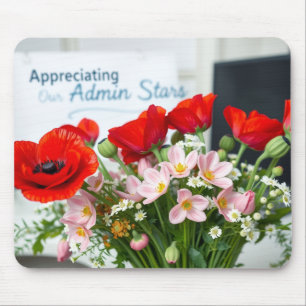 Mousepad Elegante Design Floral de Dia de Agradecimento ao
