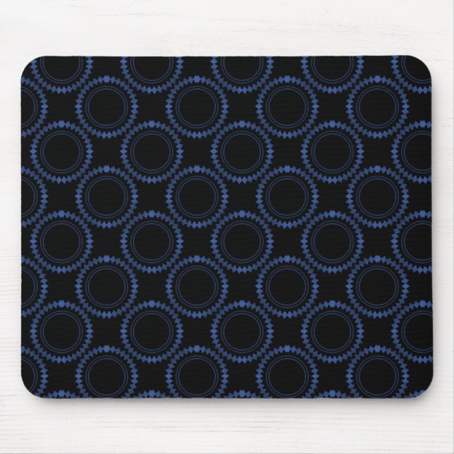 Mousepad elegante e polido, azul real (Frente)