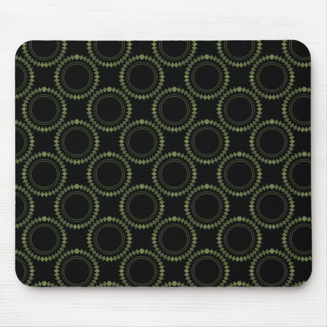 Mousepad elegante e polido, verde-oliva (Frente)