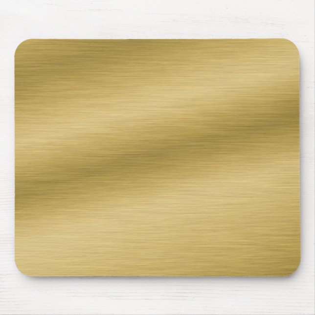 Mousepad Elegante escovado Dourado (Frente)