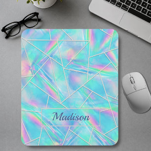 Mousepad Elegante geométrico holográfico elegante