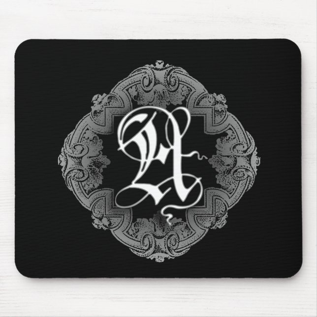 Mousepad Elegante Gótico inicial A (Frente)