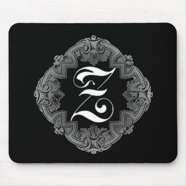 Mousepad Elegante Gótico inicial Z (Frente)