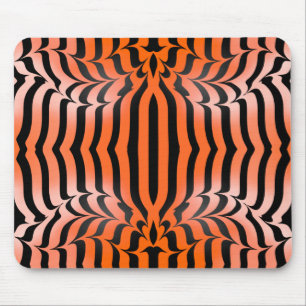 Mousepad Elegante Impressão de Escórias Estéticas Laranja e