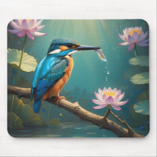 Mousepad Elegante Kingfisher Bird