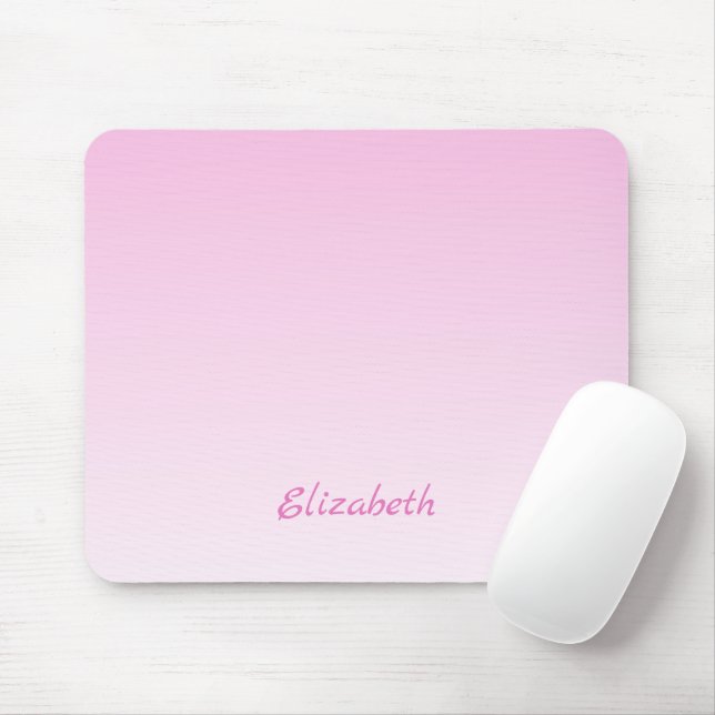 Mousepad Elegante Mínimo de Gradiente Rosa Espinoso Moderno (Com mouse)