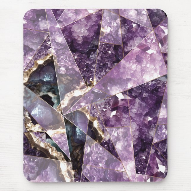 Mousepad Elegante Moderno de Cristal Ametist (Frente)