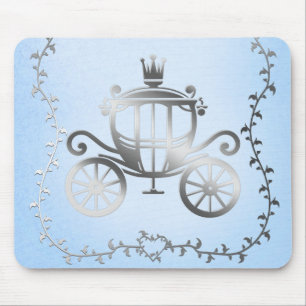 Mousepad Elegante Princesa do Conto de Fadas de Carruagem P