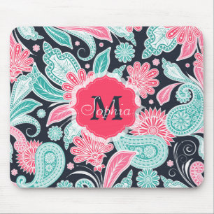 Mousepad Elegante trendy paisley floral