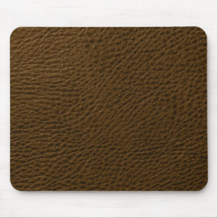 Mousepad Elegante Vintage Brown Faux Leather