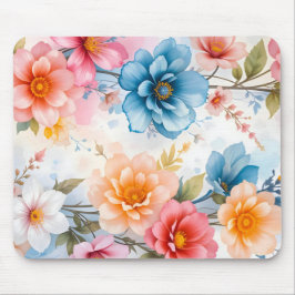 Mousepad Elegante Watercolor Floral Patten design