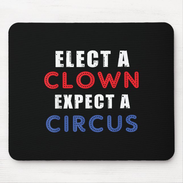 Mousepad Eleger Um Palhaço Esperando Um Design de Circo Ant (Frente)