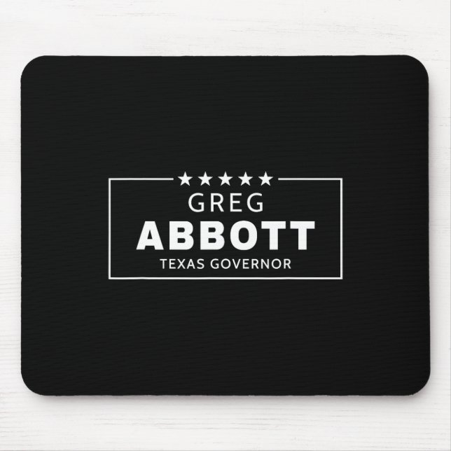 Mousepad Eleição Greg Abbott Governador Texas Republicano V (Frente)