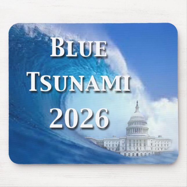 Mousepad Eleição Tsunami Azul 2026 (Frente)