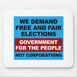 Mousepad Eleições livres e justas