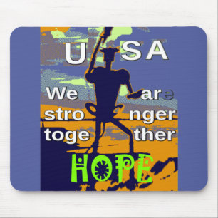 Mousepad Eleições nos EUA 2016 Hillary Clinton espera um ma