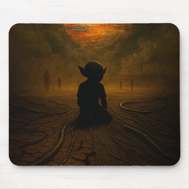 Mousepad Eles vieram enquanto o Sol estava derretendo (Frente)