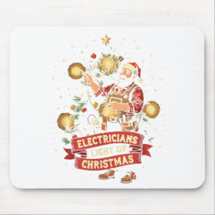 Mousepad Eletricista Acende o Natal Pai Pai Divertido