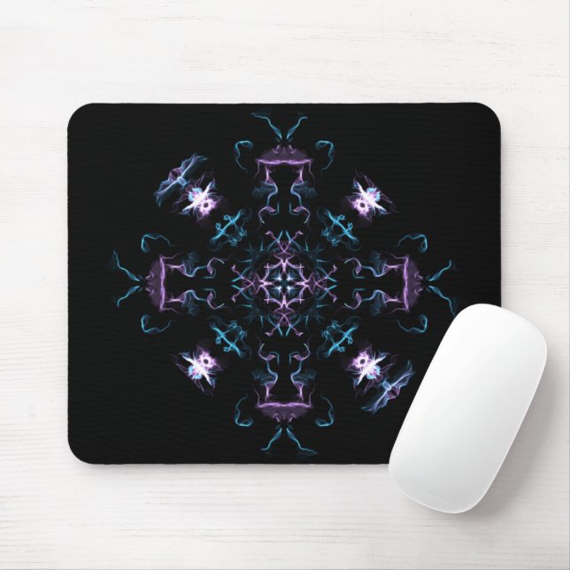 Mousepad Eletrificação do Roxo e do Mandala Azul (Com mouse)