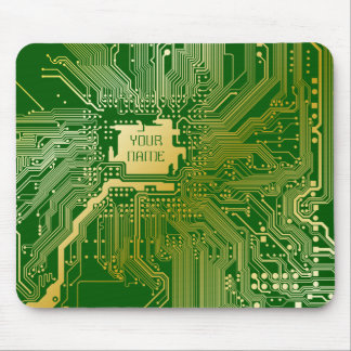 Mousepad Eletrônicos de placa-mãe com circuito monograma Ch