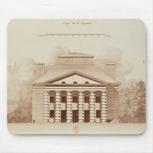 Mousepad Elevação da casa do diretor do sal (Frente)