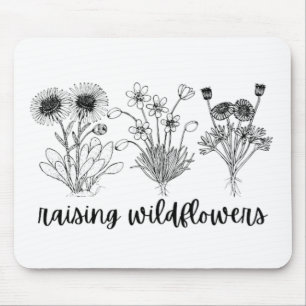 Mousepad Elevação de Flores Selvagens