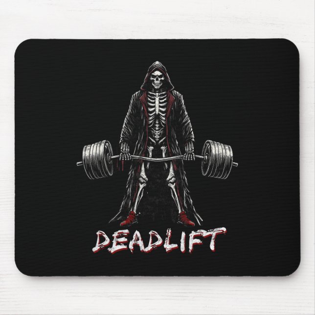 Mousepad Elevação de Peso das Piadas de Halloween (Frente)