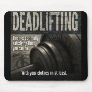 Mousepad Elevador - Meme Gym Engraçado - Workout Novelty