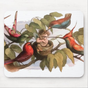 Mousepad Elf Bird Sprite Pixie Brownie Fairy Tale