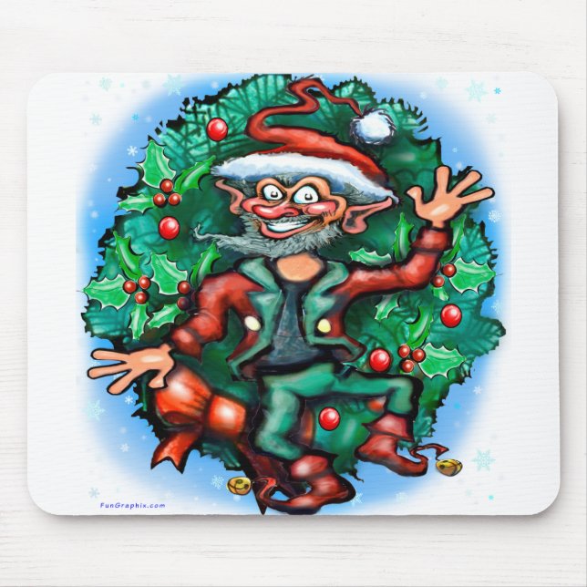 Mousepad Elf de Natal (Frente)