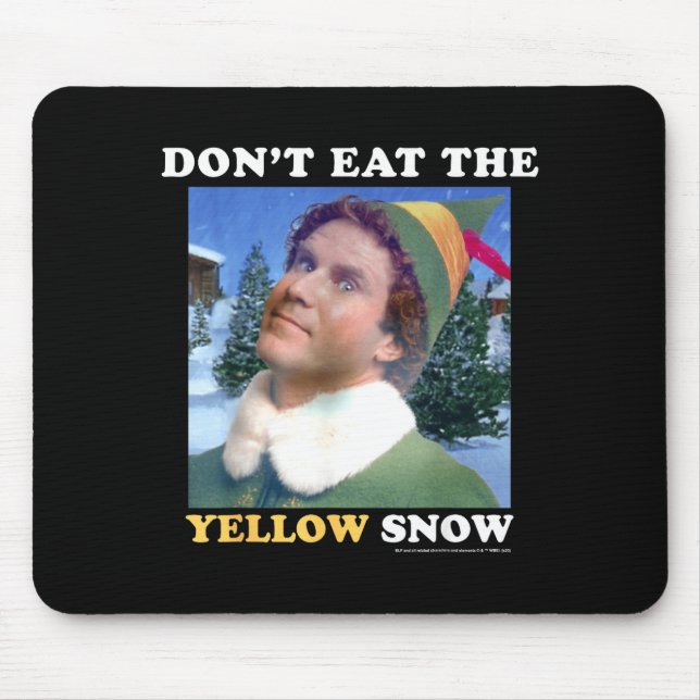 Mousepad Elf Don't Eat The Yellow Snow  (Frente)