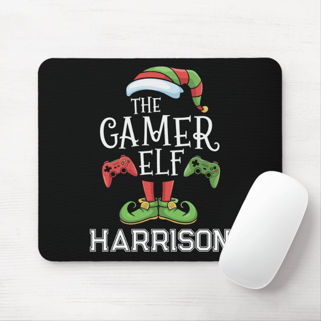 Mousepad Elfo Gamer Personalizado Vídeo de Natal de Jogos  (Com mouse)