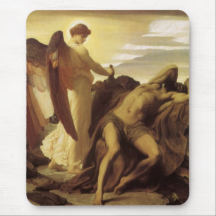 Mousepad Elijah na Natureza por Lord Frederic Leighton