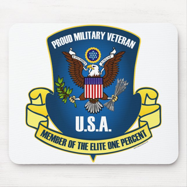 Mousepad Elite um por cento (azul) (Frente)