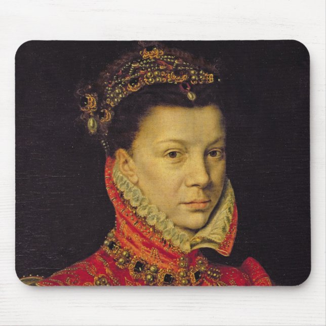 Mousepad Elizabeth de Valois (1545-68) 1570 (óleo em (Frente)