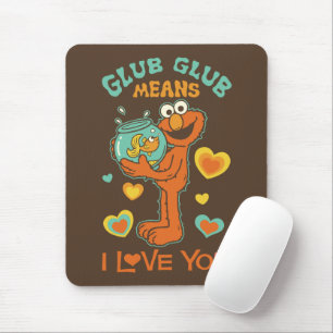 Mousepad Elmo Segurando seu Pet Goldfish