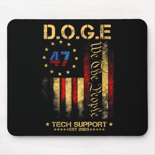 Mousepad Elon Doge de Suporte Técnico (Frente)