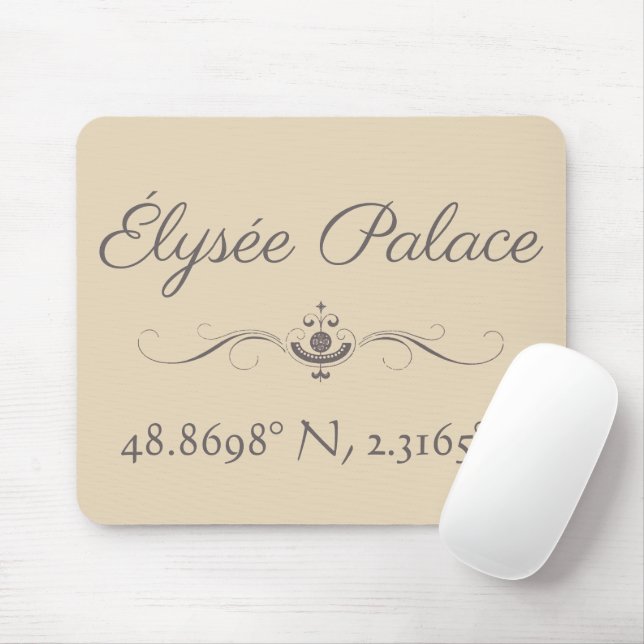Mousepad Élysée Palace Latitude Longitude (Com mouse)