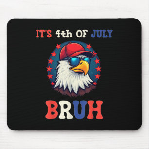 Mousepad Em 4 De Julho Bruh Bald Eagle Patriótico Americano