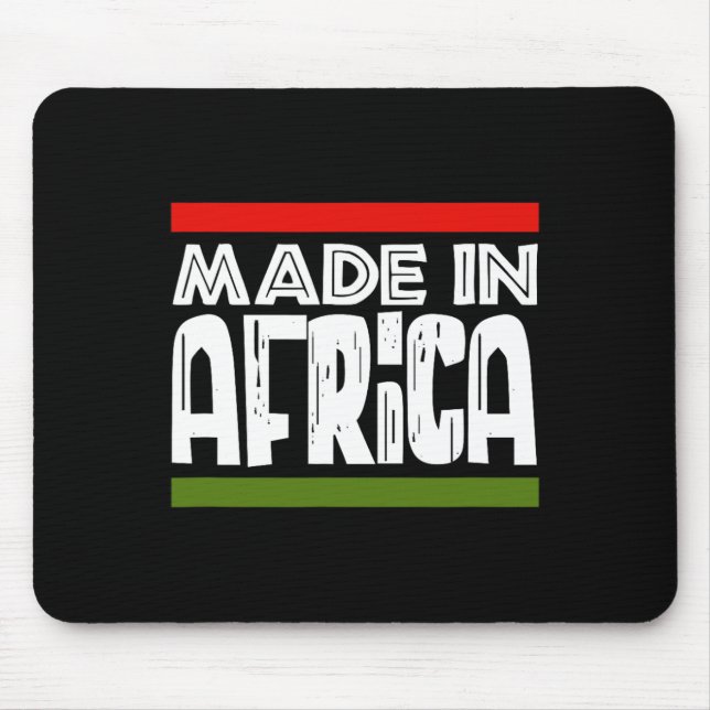 Mousepad Em África História Negra Patrimônio Afro Africano (Frente)
