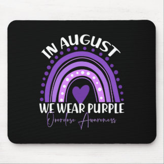 Mousepad Em Agosto Usamos Roxo Mês de Conscientização sobre